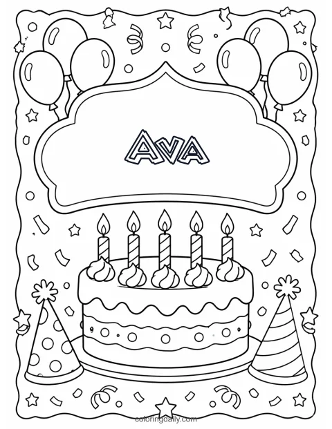 Ava: Torta di compleanno