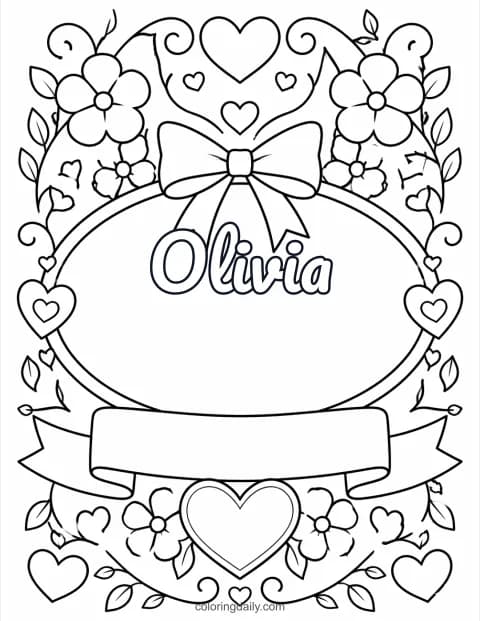 Olivia: Hearts and Flowers