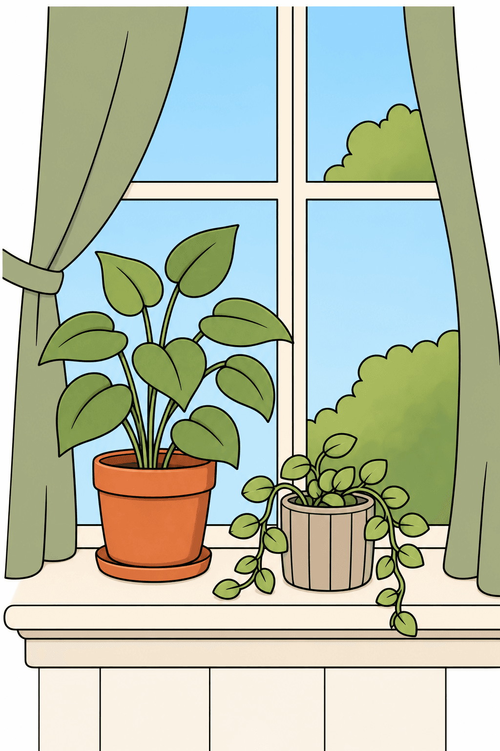 Simple Adult Easy Window Plant clean-digital colorized preview