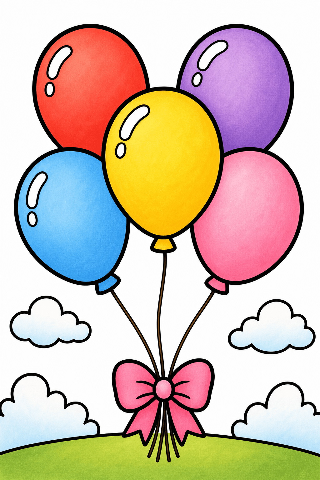 Bold and Easy Bold Easy Balloon Bunch storybook colorized preview