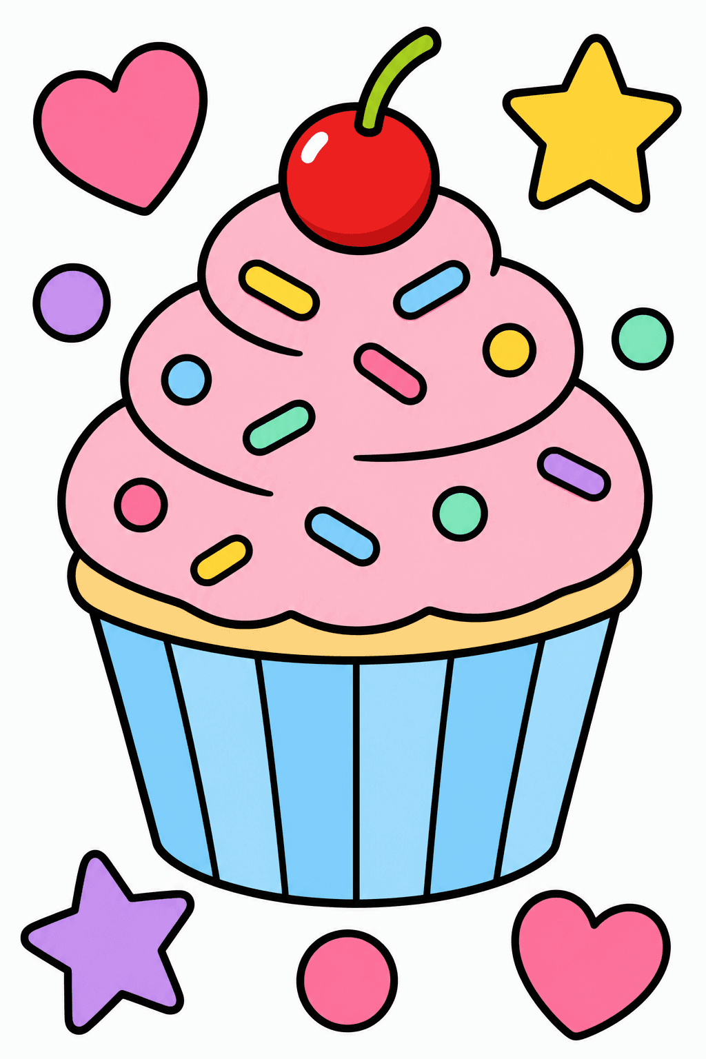 Bold and Easy Bold Easy Cupcake clean-digital colorized preview