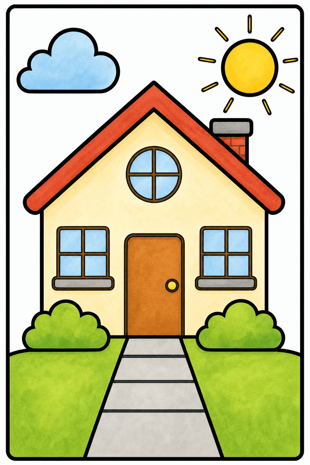 Bold and Easy Bold Easy House storybook colorized preview