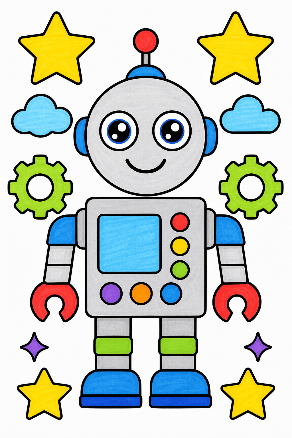 Bold and Easy Bold Easy Robot marker colorized preview