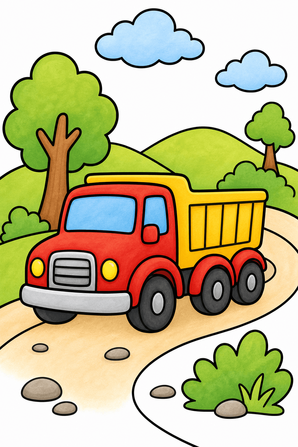 Bold and Easy Bold Easy Truck storybook colorized preview