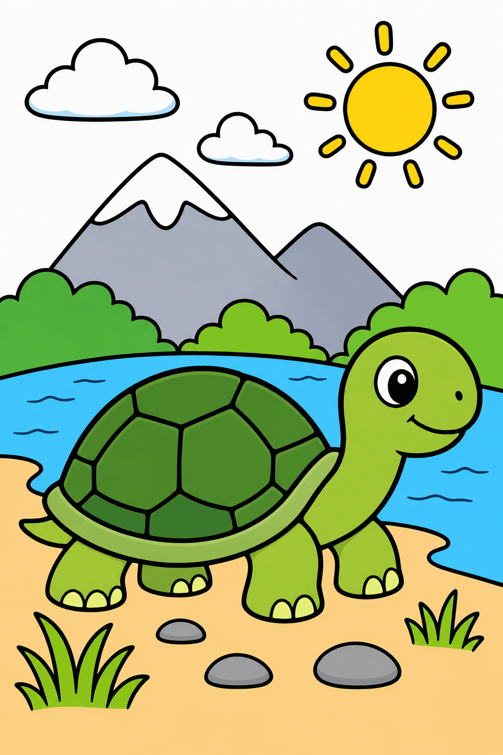 Bold and Easy Bold Easy Turtle clean-digital colorized preview
