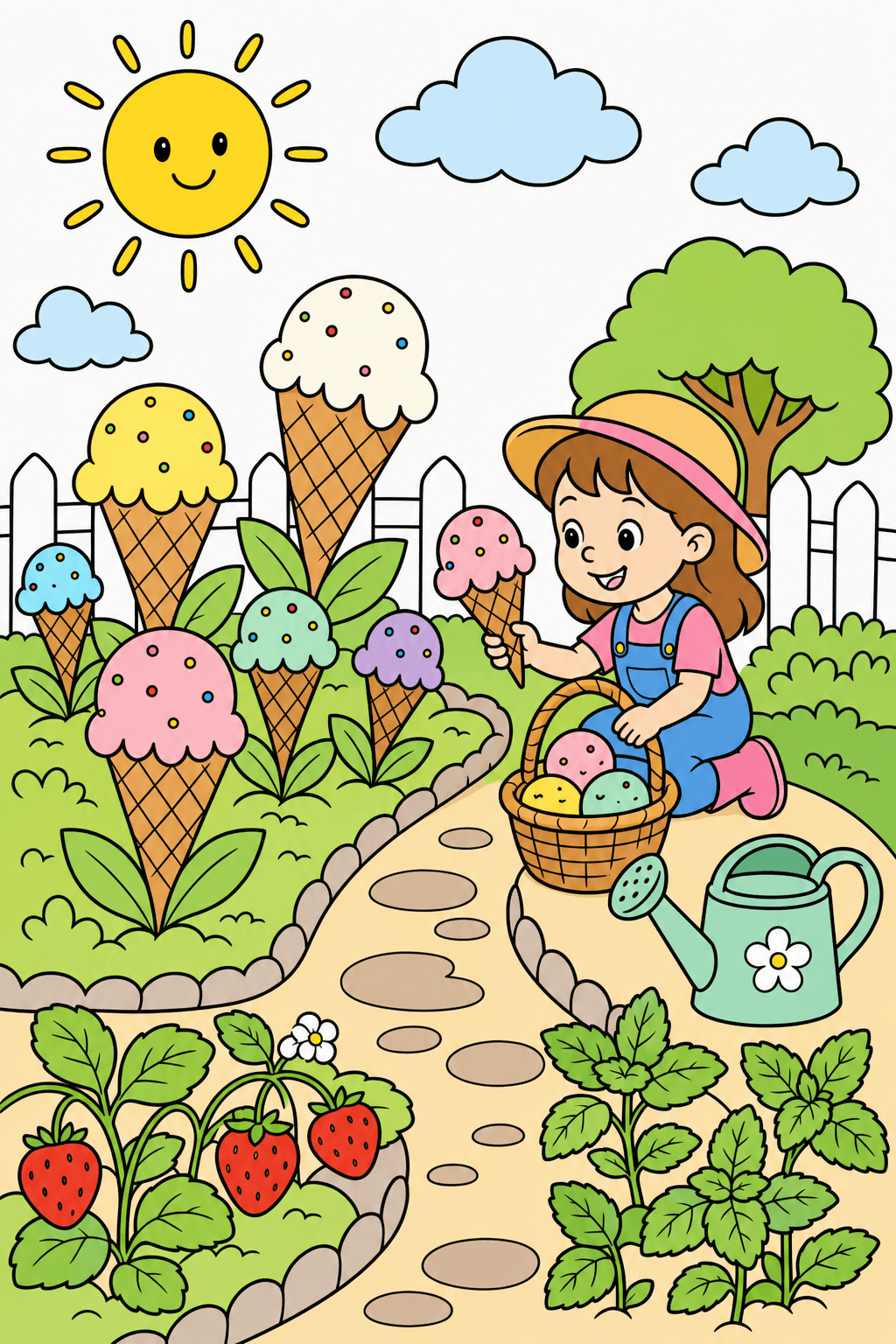 Ice Cream Food Ice Cream Garden Harvest clean-digital colorized preview